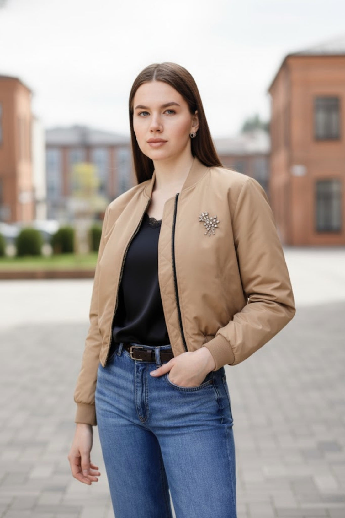 Kadın Premium Bomber Ceket