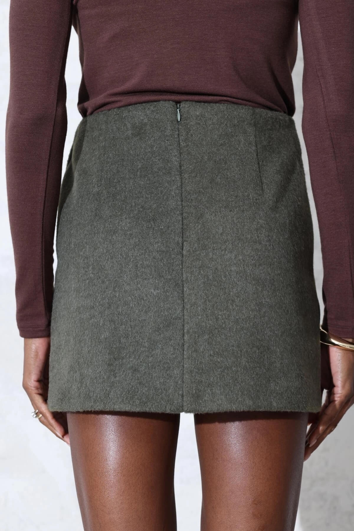 Kadın Premium Kalite Kaşe Mini Etek