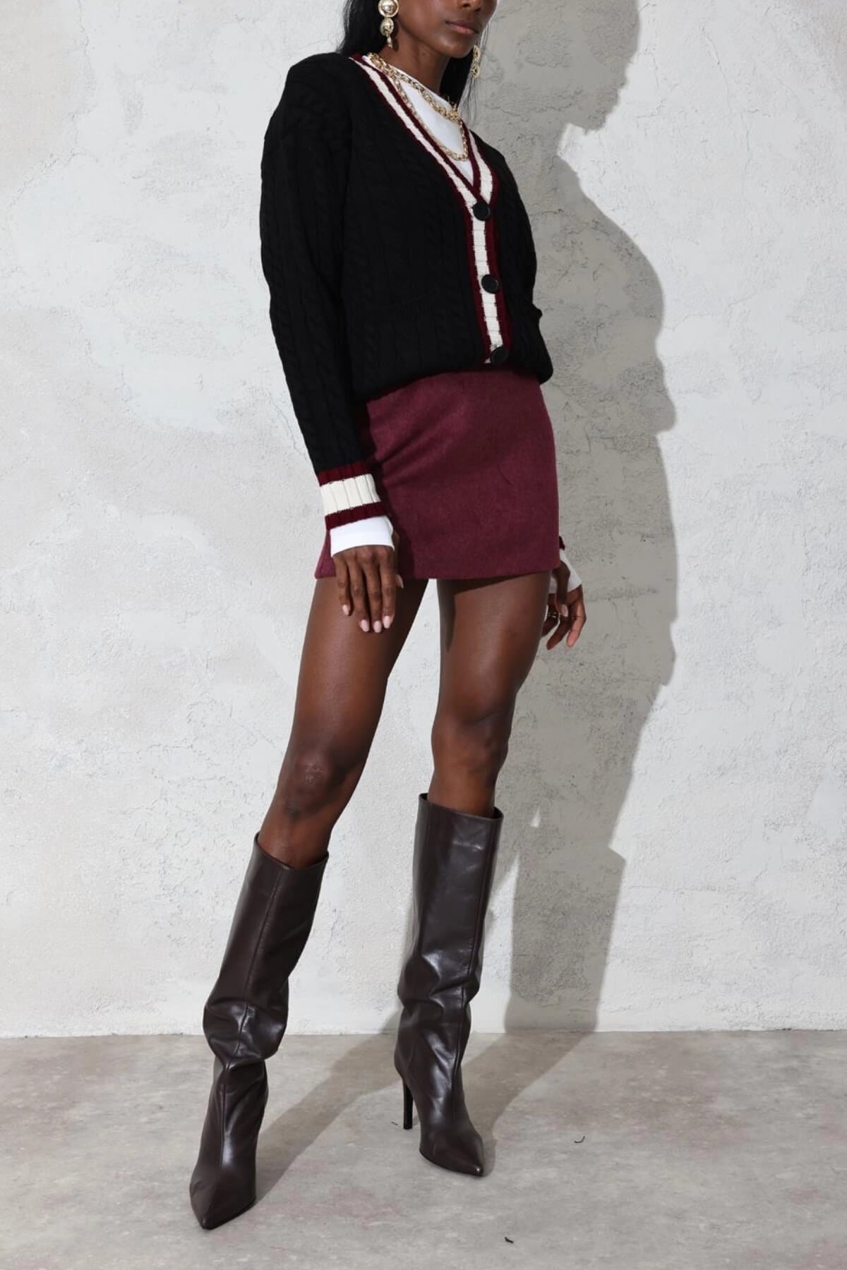 Kadın Premium Kalite Kaşe Mini Etek