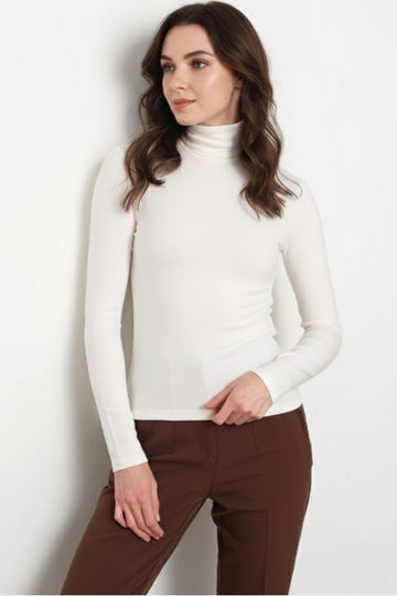 Kadın Premium Kalite Balıkçı Yaka Likralı Bluz