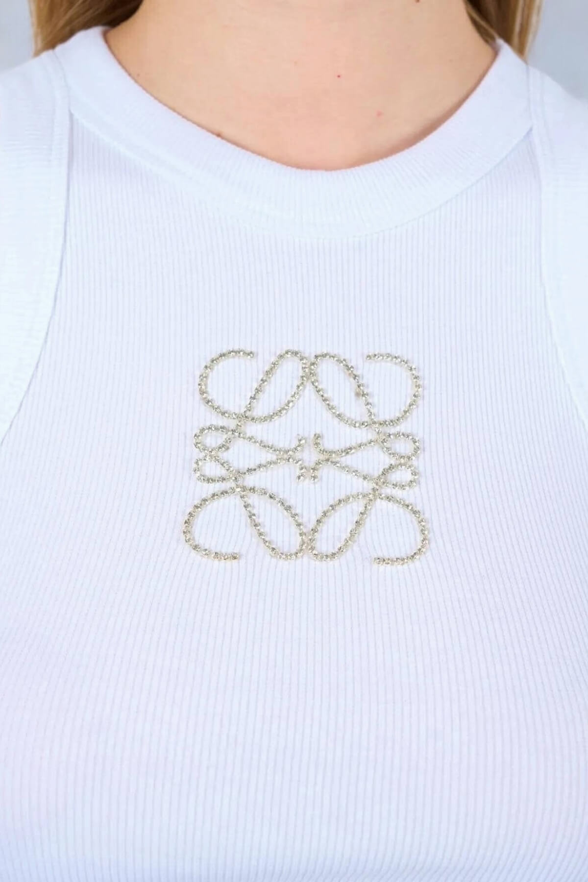 Kadın Fitilli Halter Yaka Zincirli Atlet