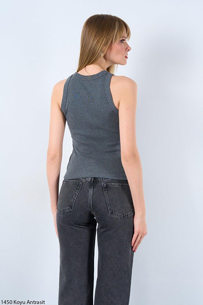 Kadın Kaşkorse Askılı Bluz