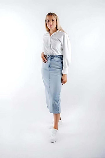 Kadın Beyaz Oversize Gömlek