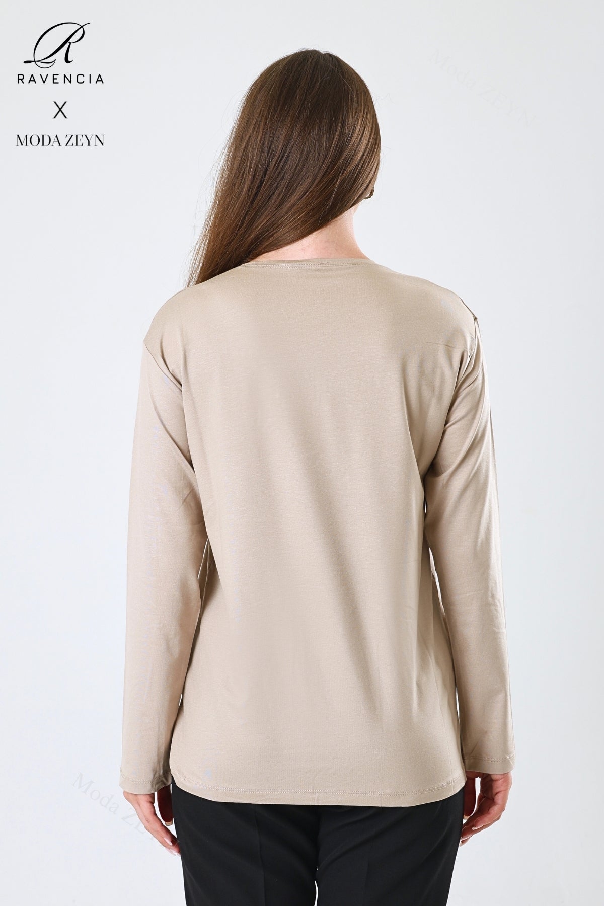 Kadın Orta Yaş Ve Üzeri Viskon Yaprak Desenli Eteği Yakası Taşlı Işlemeli Likralı Zümrüt Anne Penye