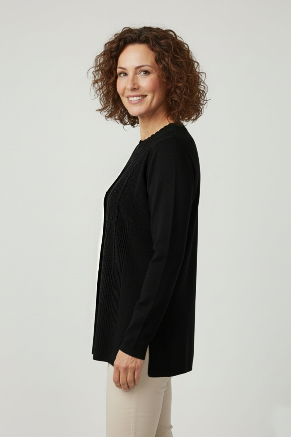 Kadın Triko Mevsimlik Soğuk İplik Bisiklet Yaka Genç Anne Kazak