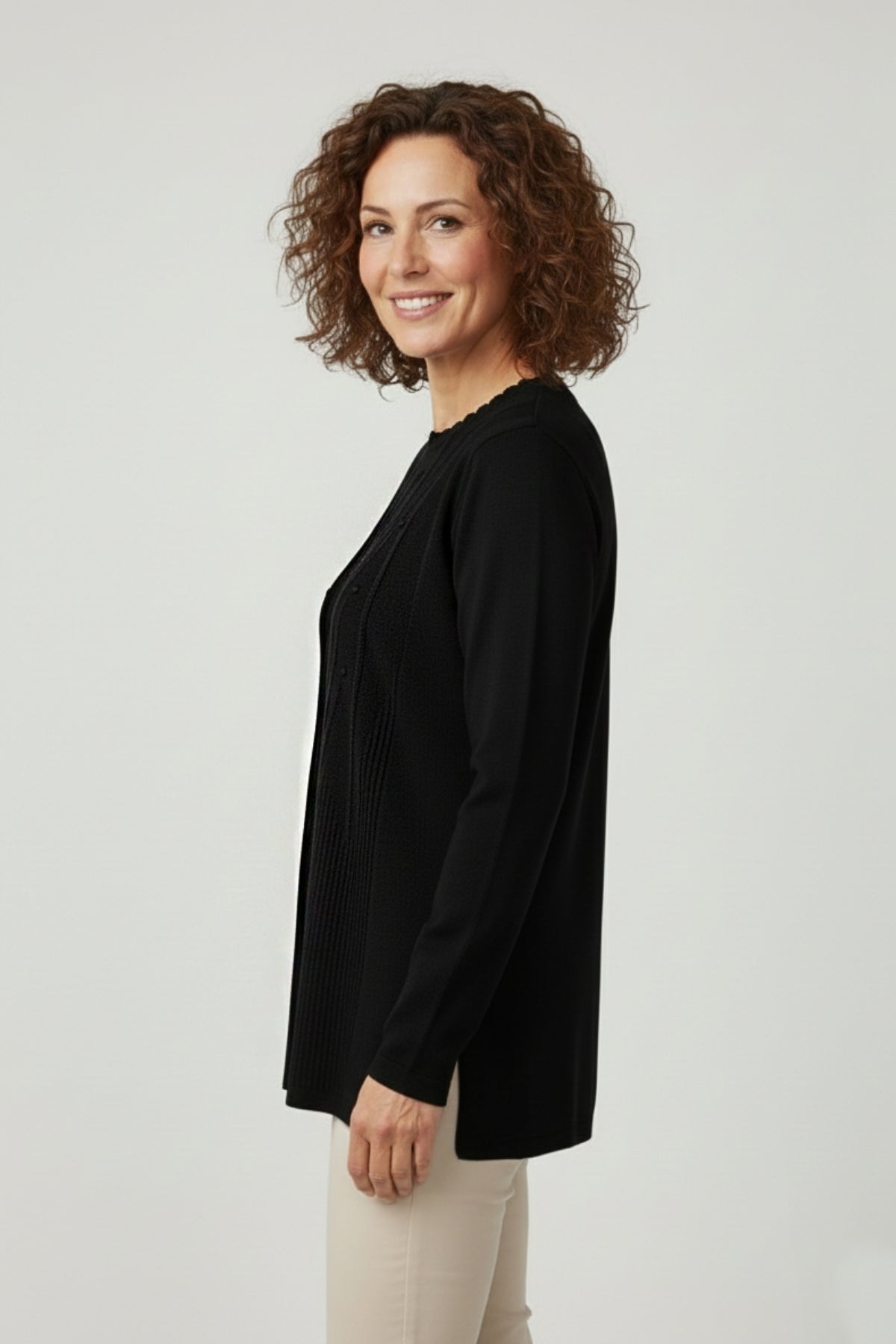 Kadın Triko Mevsimlik Soğuk İplik Bisiklet Yaka Genç Anne Kazak