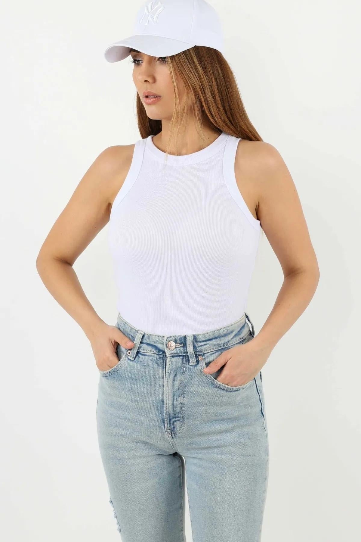 Kadın Fitilli %100 Pamuk Atlet