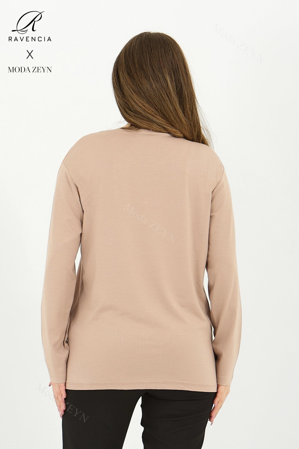 Kadın Orta Yaş Ve Üzeri Viskon Damla Yaprak Desen Taşlı Işlemeli Likralı Zümrüt Anne Penye Bluz