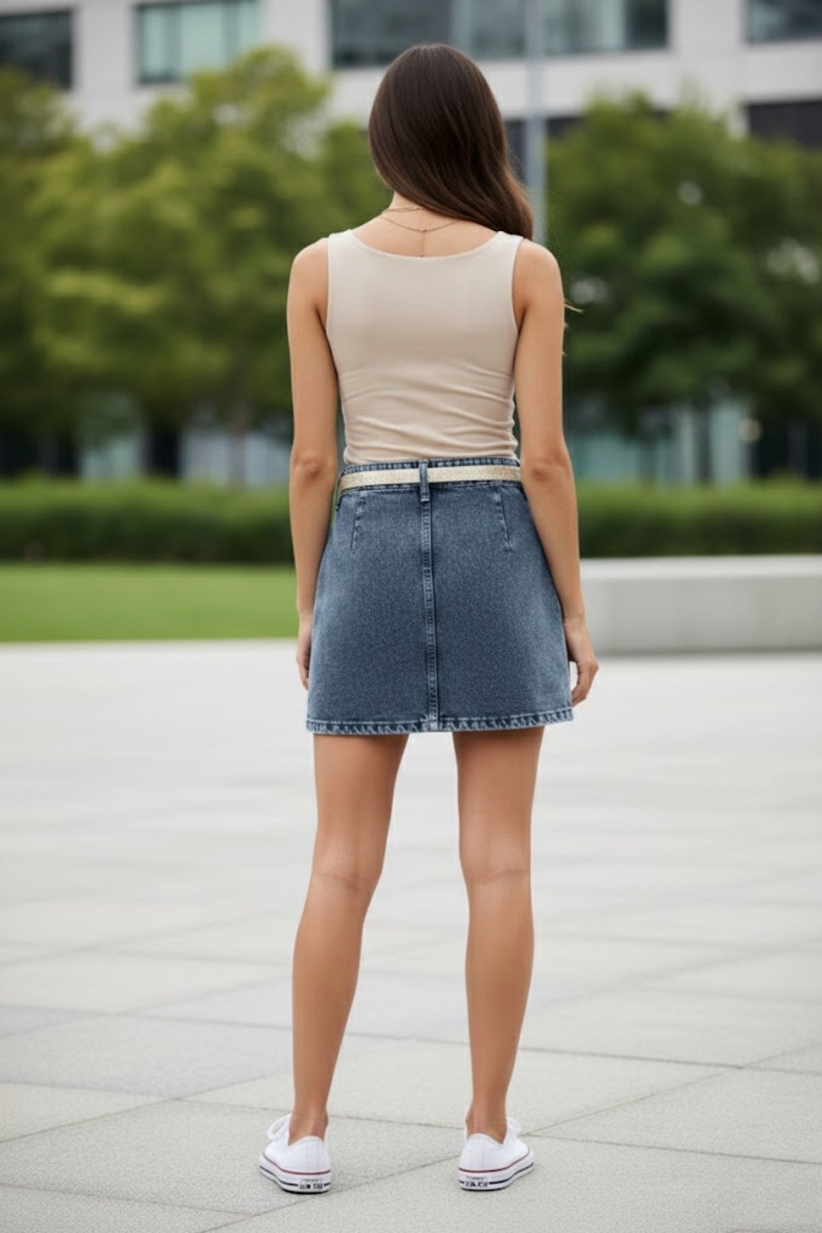 Kadın Premium Kalite Kot Etek