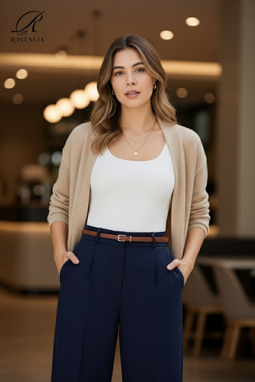 Kadın Premium Kalite Kalın Askılı Havuz Yaka Bluz