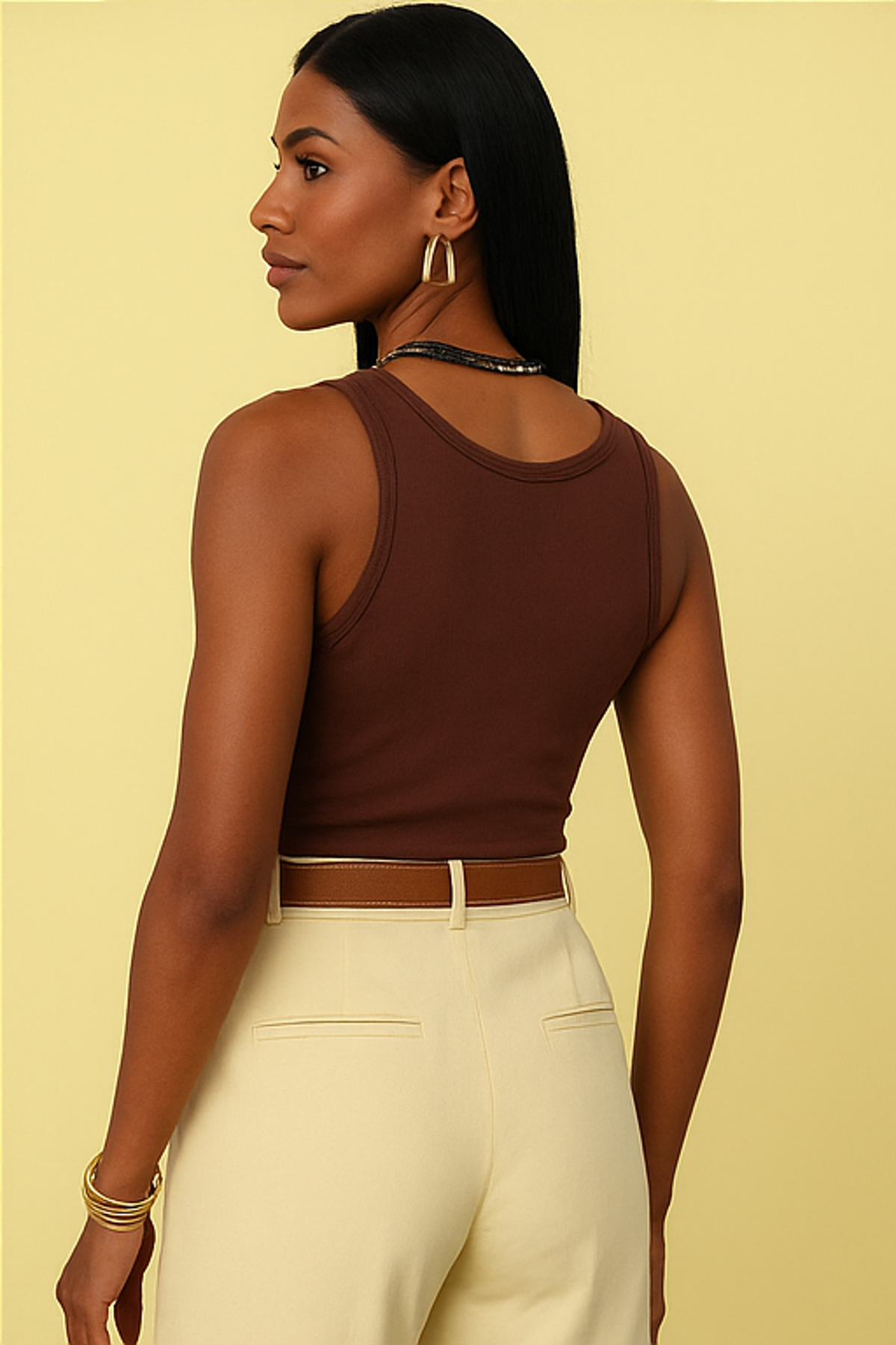 Kadın Premium Fitilli Önü Düğmeli Atlet